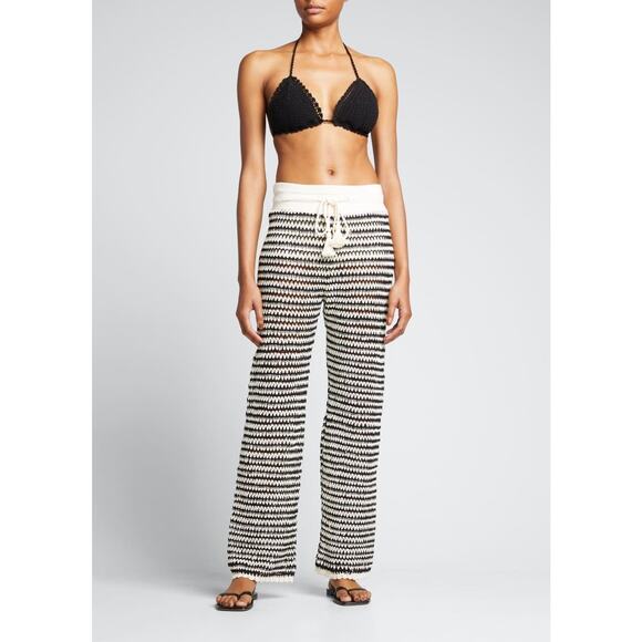 Veronica Beard Arzoo Crochet Beach Pants